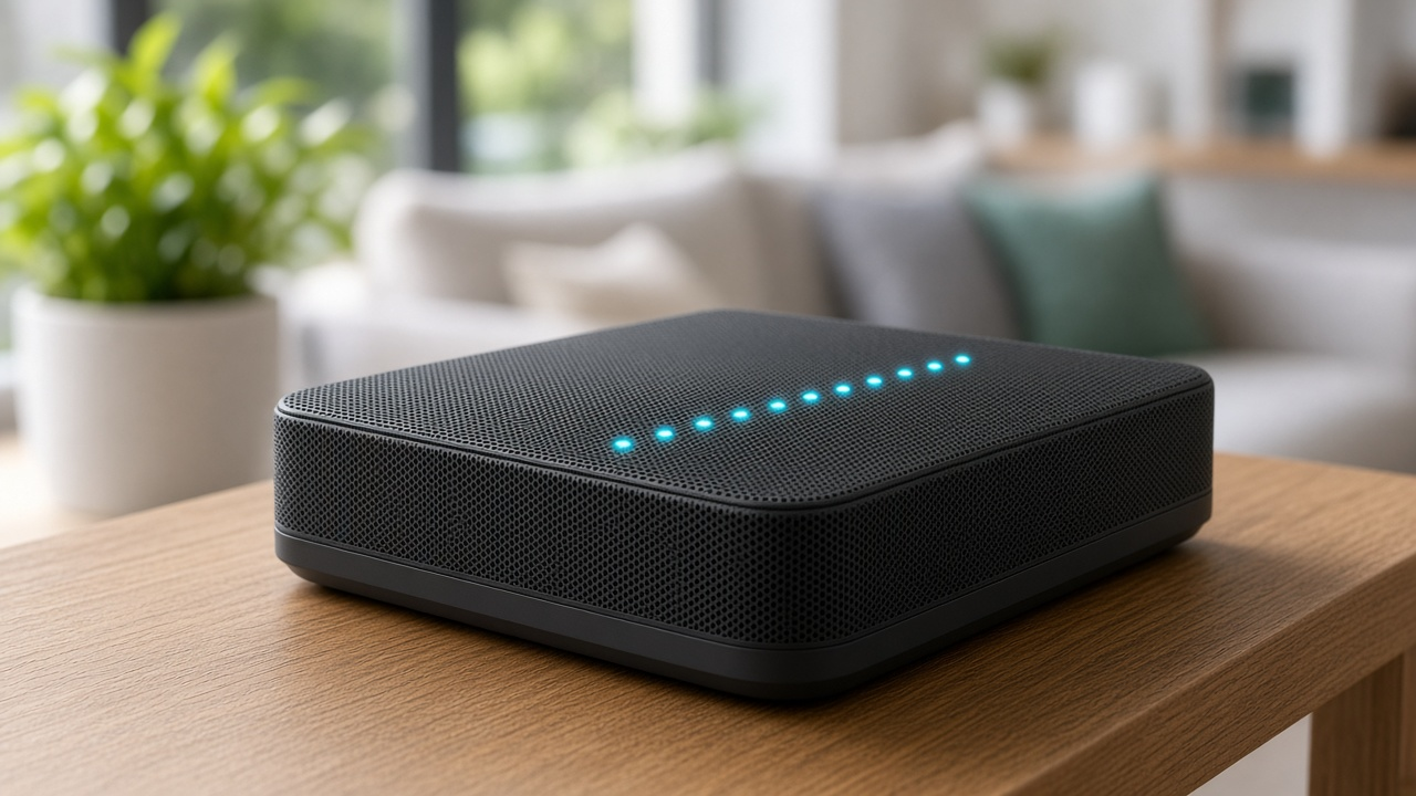 Three Wi-Fi routers representing a collection of creative network names