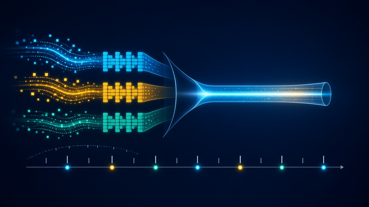 Illustration explaining Time Division Multiplexing (TDM)